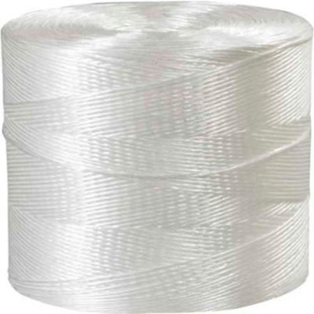 BOX PACKAGING Global Industrial„¢ Polypropylene Tying Twine, 1 Ply, 8500'L, 145 Lbs. Tensile Strength, White TWT850